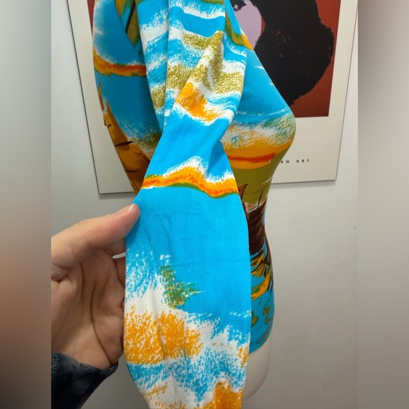 Vintage Parisian Made Nylon Novelty Sailboat Top - Picture 7 of 11